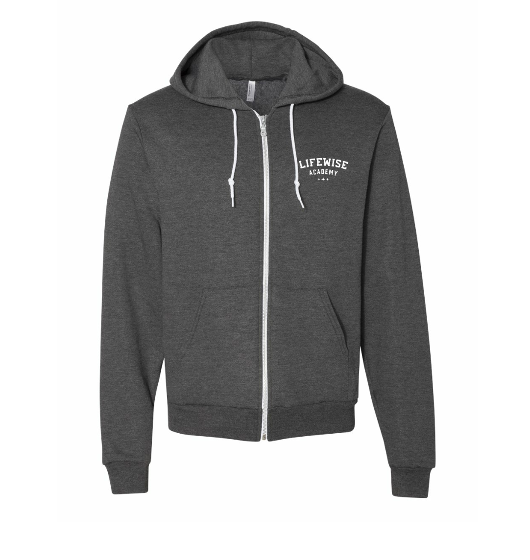 Unisex Flex Fleece Zip Hoodie - Grey