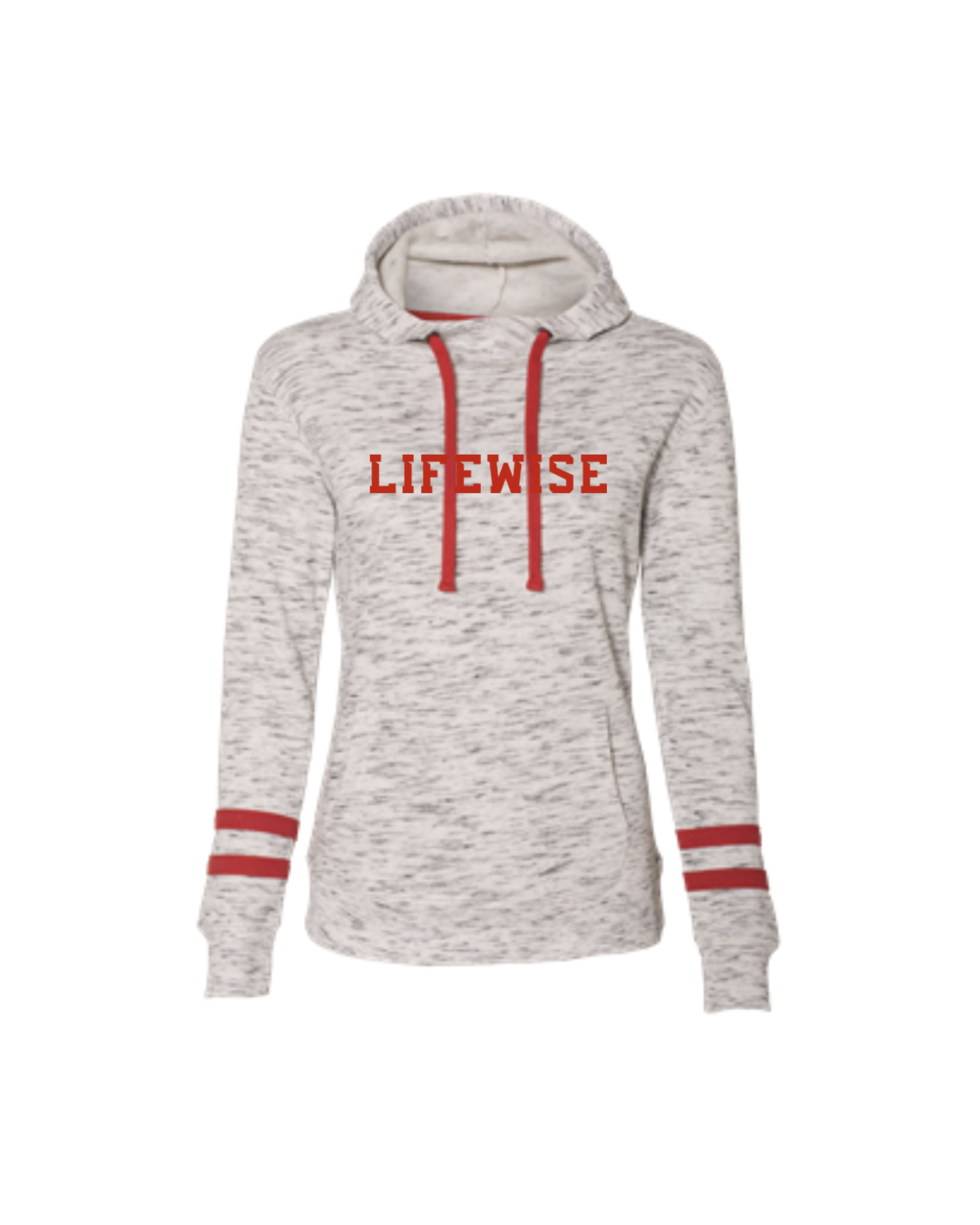Women’s Striped-Sleeve Hooded Sweatshirt